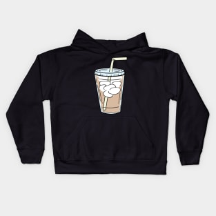 Iced Coffee Cup Kids Hoodie